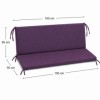 perna balansoar gradina 150x50x50 cm doua segmente mov husa detasabila Ralex Pucioasa