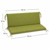 perna balansoar gradina 150x50x50 cm doua segmente verde husa detasabila Ralex Pucioasa