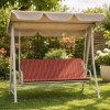 perna balansoar gradina multicolor 150x50x50 cm  doua segmente husa detasabila Oxford Ralex Pucioasa