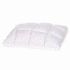 Perna puf gasca 50x70cm Cotton Box Elegance alba, matlasata, umplutura naturala puf si pene, husa bumbac 233TC