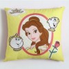 Pernuță decorativă Disney Belle, galben, bumbac 100%, dimensiune 40x40 cm, pentru camera copiilor.