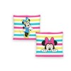 Pernuță decorativă Disney Minnie Mouse, 40x40cm, design cu dungi colorate și personaje Disney