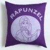 Pernuță decorativă Disney Rapunzel, mov, bumbac 100%, dimensiune 40x40 cm, pentru camera copiilor.