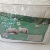 Pilota alba lana 100% naturala Pucioasa 200x215 cm, fata damasc, confort si caldura pentru noptile reci de iarna