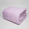 Pilota roz lana 100% naturala 200x215 cm, fata damasc, confort si caldura pentru noptile reci