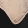 Pilota cappuccino lana 100% naturala Pucioasa 180x210 cm, fata damasc, confort si caldura pentru noptile reci de iarna