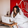 Pilota cappuccino lana 100% naturala Pucioasa 180x210 cm, fata damasc, confort si caldura pentru noptile reci de iarna