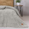 Pilota iarna cocolino pat dublu Cotton Box Wave Gri 200x220