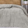 Pilota iarna cocolino pat dublu Cotton Box Wave Gri 200x220