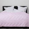 Pilota lila lana 100% naturala Pucioasa 140x210 cm, fata damasc, confort si caldura pentru noptile reci