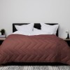 Plapuma de lana maro pentru iarna fabricata la Pucioasa 160x210cm