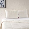 Pilota TAC Pure Cotton 155x215 cm ecru cu fata si umplutura din bumbac 100%
