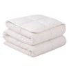 Pilota pat dublu bumbac Cotton Box ecru cu umplutura naturala 195x215 cm