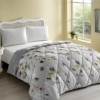 Pilota polar florală TAC 155x215 cm, matlasată în romburi, ideală pentru sezonul rece