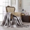 Pled subtire 180 x 230 cm, bumbac 100%, Enlora Home, Dama Brown
