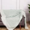 Pled subtire bumbac 100%, 170x210cm, No7 Green