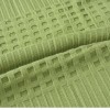 Pled waffle verde din bumbac 100%, 220x240 cm, cu textura gofrata geometrica