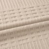 Pled waffle crem din bumbac 100%, 240x260 cm, cu textura gofrata geometrica