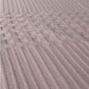 Pled waffle roz pudra din bumbac 100%, 240x260 cm, cu textura gofrata geometrica