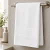 prosop alb bumbac 100 70x140 cm pentru corp cu bordura greceasca Ralex Pucioasa
