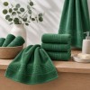 prosop verde bumbac 100 30x50 cm pentru maini cu bordura greceasca Ralex Pucioasa