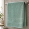 prosop baie verde deschis bumbac 70x140 cm cu bordura greceasca Ralex Pucioasa