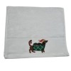 Prosop Craciun cu broderie 30x50cm, bumbac 100%, Catel