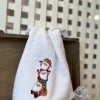 Prosop Craciun cu broderie 30x50cm, bumbac 100%, Mos Craciun