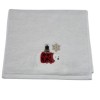 Prosop Craciun cu broderie 30x50cm, bumbac 100%, Urs Polar