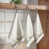Prosop de bucatarie 45x65cm Paste bumbac 100% Cleos cu iepurasi si oua pastelate