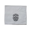 Prosop Halloween cu broderie 30x50cm, bumbac 100%, Cap de Mort 1