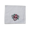 Prosop Halloween cu broderie 30x50cm, bumbac 100%, Cap de Mort 3