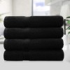 Set 4 prosoape mari, bumbac 100%, TAC, 85 x 150cm, Negru