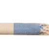 Prosop plaja cu franjuri, bumbac 100%, 100 X 180 cm, Ella Blue