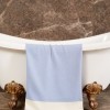 Prosop plaja cu franjuri, bumbac 100%, 100 X 180 cm, Ella Blue