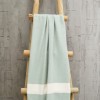 Prosop plaja cu franjuri, bumbac 100%, 100 X 180 cm, Ella Green