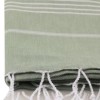 Prosop plaja cu franjuri, bumbac 100%, 100 X 180 cm, Sultan Green