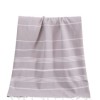Prosop plaja cu franjuri, bumbac 100%, 100 X 180 cm, Sultan Grey