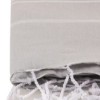 Prosop plaja cu franjuri, bumbac 100%, 100 X 180 cm, Sultan Grey