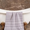 Prosop plaja cu franjuri, bumbac 100%, 100 X 180 cm, Sultan Grey