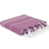 Prosop plaja cu franjuri, bumbac 100%, 100 X 180 cm, Sultan Purple