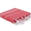 Prosop plaja cu franjuri, bumbac 100%, 100 X 180 cm, Sultan Red