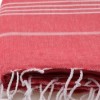 Prosop plaja cu franjuri, bumbac 100%, 100 X 180 cm, Sultan Red