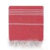 Prosop plaja cu franjuri, bumbac 100%, 100 X 180 cm, Sultan Red