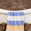 Prosop plaja cu franjuri, bumbac 100%, 90 X 180 cm, Karmen Blue