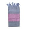 Prosop plaja cu franjuri, bumbac 100%, 90 X 180 cm, Karmen Pink