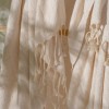 Prosop plajă XXL bumbac 100%, 100x180 cm, crem cu franjuri, ultra absorbant și compact