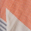 Prosop plajă XXL bumbac 100%, 100x180 cm, Gri/Portocaliu/Crem cu franjuri, ultra absorbant și compact