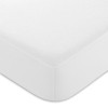Protectie saltea frotir impermeabila alba 90x200 cm