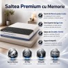saltea Memory Air Ortopedic 25 cm 140x200 cm Ralex Pucioasa cu memory foam si husa detasabila